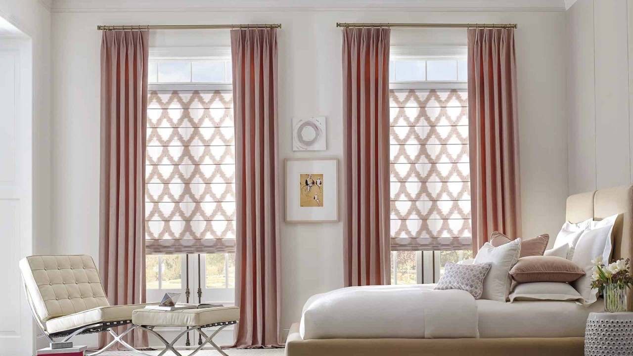 Hunter Douglas Design Studio™ Custom Drapes, luxury bedroom window treatment inspiration near Tucson, Arizona (AZ)